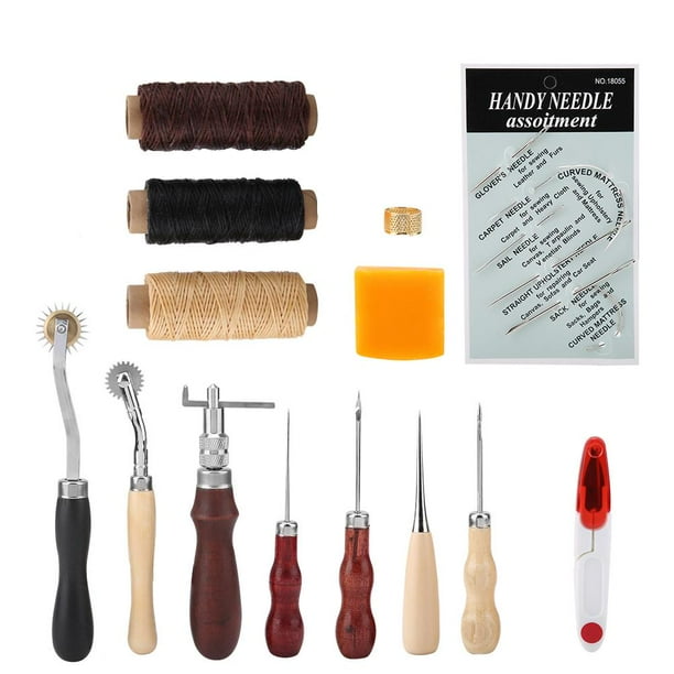 Leather Sewing Tools Leather Craft Tools Kit for Hand Sewing Stitching 14pcs